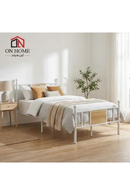 إطار سرير حديدي أبيض 90*190 سم