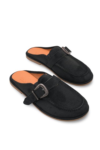 Celeste Flora Women's Slippers 001225 Black Suede
