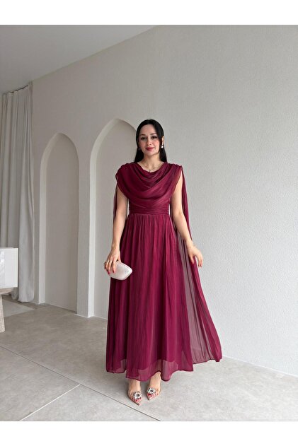 Mooi Butik ZUZANNA Maxi Elbise 9069 - Acı Kahve - Fiyatı, Yorumları