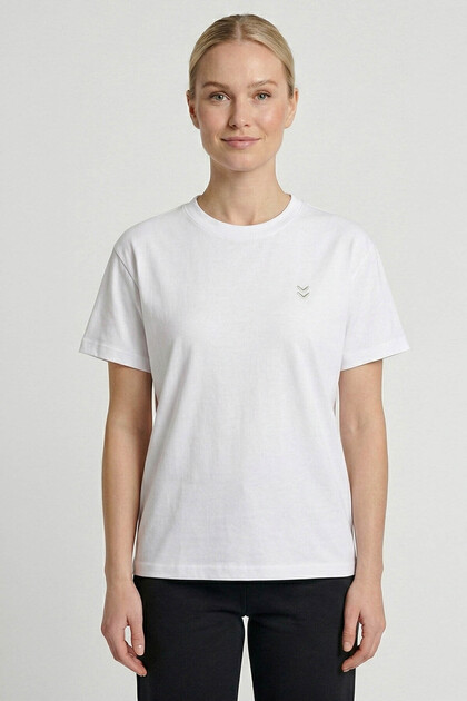 Hml-T-Hmlpulse Γυναικείο Co Regular W Λευκό Γυναικείο T-Shirt 912261-9001