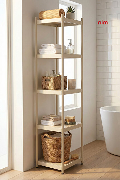 Nim Metal Nook Çok Amaçlı Dikey Metal Raf Dar Alan Düzenleyici Organizer (30x30x150)