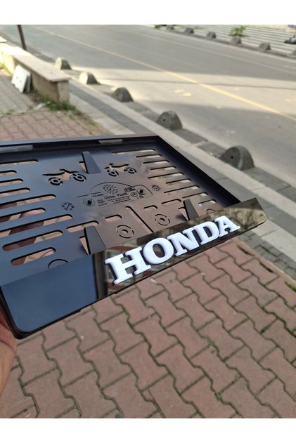 Motor plakalık Honda Beyaz yazı A kalite