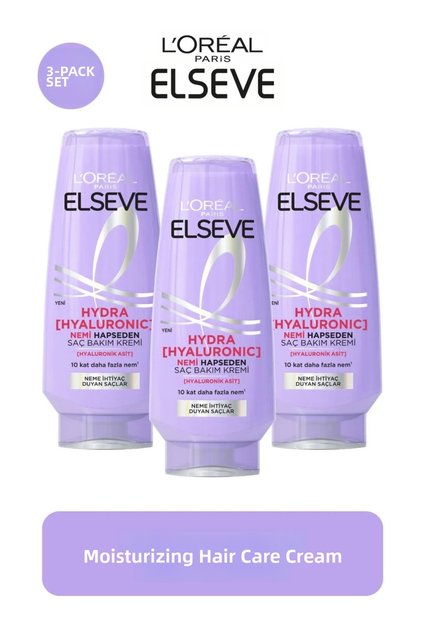 Hydra [Hyaluronic] Moisture-Filling Hair Care Cream 250 m X 3 Pieces