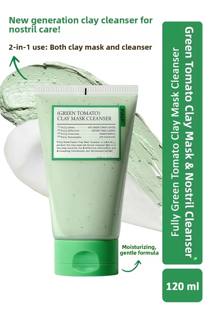 Green Tomato Clay Mask Cleanser - Green Tomato Clay Mask & Pore Purifying Cleanser