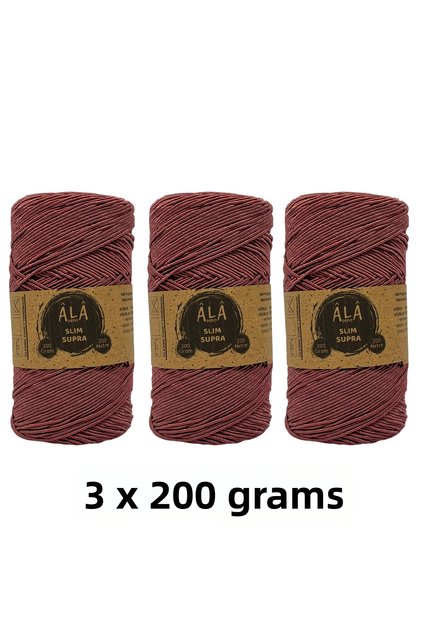 3 Pieces of Slim Supra Thread 200 Grams Waxed Thread 3X200 Grams (Total 600 Grams)
