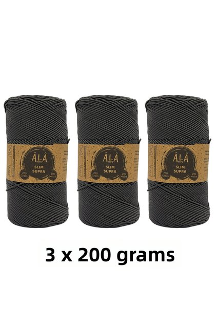 3 Pieces of Slim Supra Thread 200 Grams Waxed Thread 3X200 Grams (Total 600 Grams)
