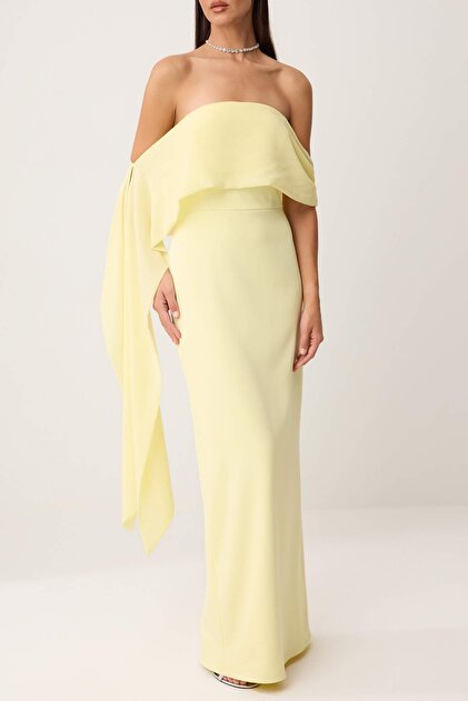 slim fit dress slacks Elegant A-Line V-Neck Yellow Homecoming Dress Short Prom Graduation Evening main image 1