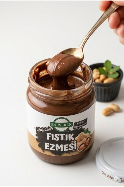 Çikolatalı Fıstık Ezmesi 400 Gr Bitter Çikolatalı