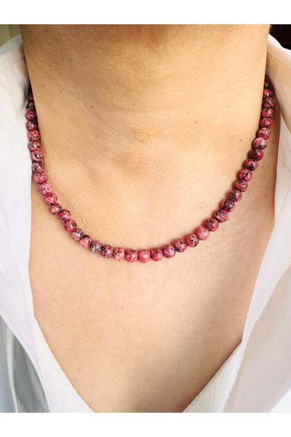 Natural Stone Mix Necklace 43 cm