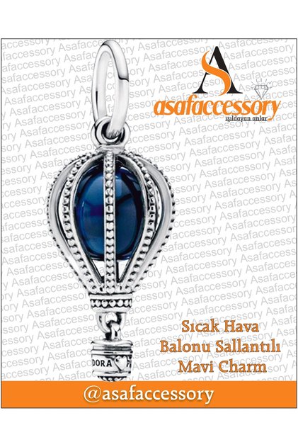 Sıcak hava balonu charm | gümüş kaplama