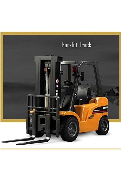 Huina 1577 1/10 Ölçek, Forklift, Metal Çatallı ve Aparatlı, 8
