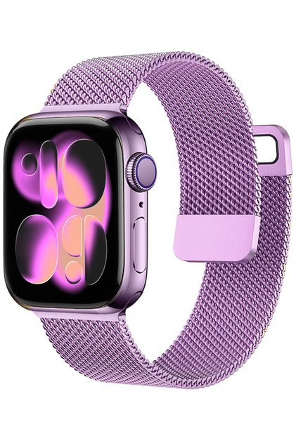 Watch Seri 5/6/7/8/9/se 38/40/41mm ve Seri 10 / 11 / 12 42 mm Uyumlu Hasır Metal Kordon