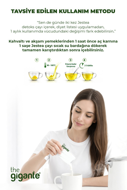 Jestea Detox 1 Aylık Kullanım 60'lı Paket Detoks Form Fit - Fiyatı