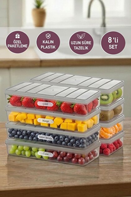 SELKA HOME 1.2 Litre Nora Saklama Kabı 8'li - Fiyatı, Yorumları