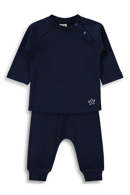Star Embroidered 3-18 Month Set - Navy Blue