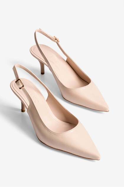 Women's Stiletto Pointed Toe Heeled Shoes Elira Beige