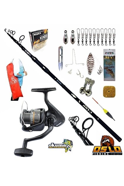 登坂クリーナーセット Okuma Revenger Rv-65 Oslo Carp-x 390cm 3,5lbs Profesyonel Surf