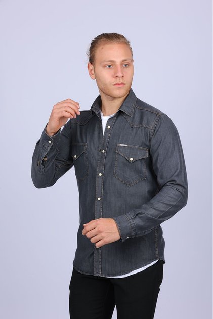Slim Fit Western Jeans Men's Shirt Slm-2018-Tss
