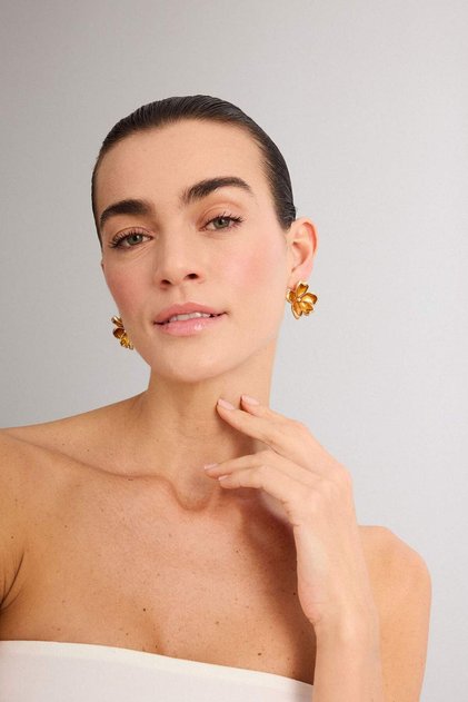 Women's Floral Earrings H2546Axns