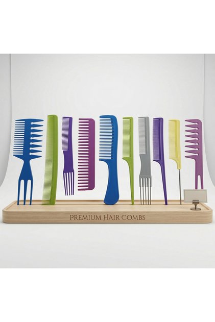 مجموعة مشط الشعر من لوفيان - 10قطعة - Hair Comb Set - 10 Pieces