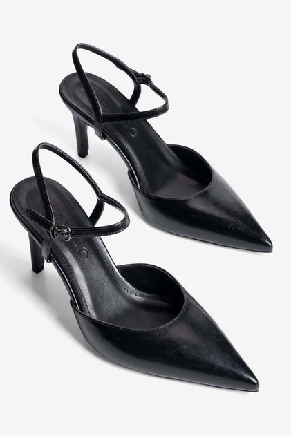 Women's Stiletto Pointed Toe Heeled Shoes Irisa Black