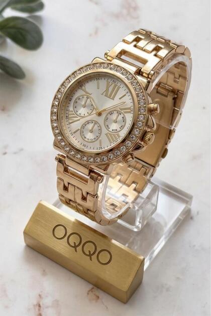 Lapetus Gold Roman Numeral Women's Wristwatch