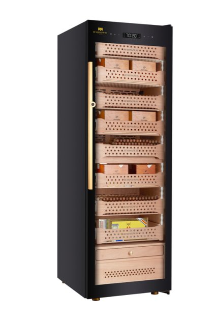 Electric Cigar Humidor Cabinet B6 – 1500 Capacity Spanish Cedar with Touchscreen Security