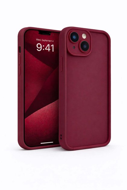 iPhone 13 Mini Kılıf – Kamera Çıkıntılı – Mat Silikon Telefon Kılıfı