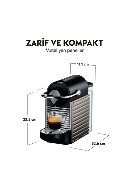 Nespresso C61 Pixie Kapsüllü Kahve Makinesi, Kırmızı - Fiyatı