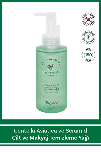 【なつ】Cleansing Oil & Powder Wash Dermal Cica x Mide Cleanser Oil Centella Asiatica ve Seramid Özlü