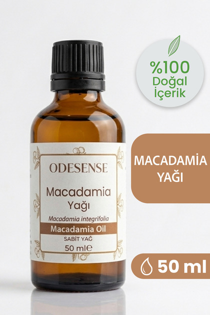 Macadamia Makademya Yağı 50 ml Soğuk Sıkım %100 Doğal Saf Cilt Ve Saç Bakım Yağı Katkısız