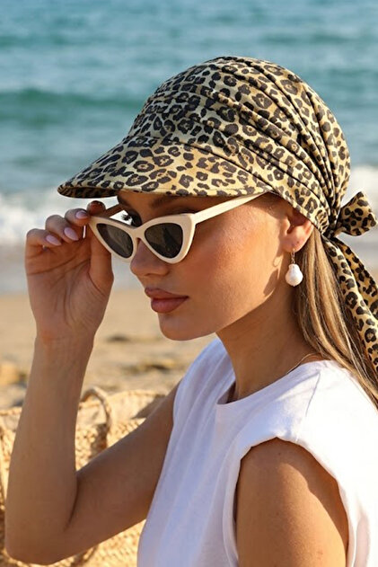 Ritagarcia Safari Bağlamalı Ekru Siperli Bandana Vizör - Fiyatı