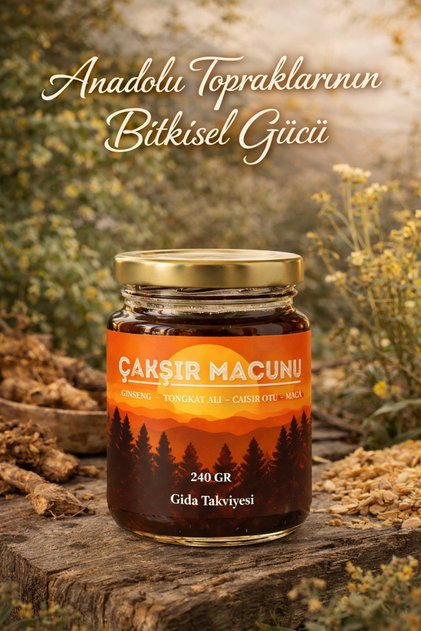 Çakşır Macunu, Panax, Tongkat Ali, Çakşır Otu Bal Bitkisel Karışım Güç Kuvvet Macun 240 gr