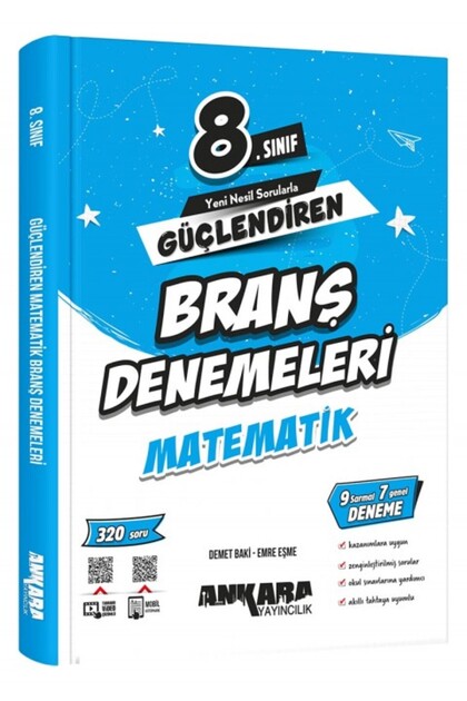 ANKARA YAY. 8.SINIF GÜÇLENDİREN MATEMATİK BRANŞ DENEMELERİ