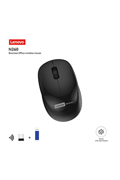 Mouse Cablato USB-C Lenovo 400 - Compatto E Portatile Per Notebook - Sensore Ottico 2400 DPI - Ambidestro - Nero