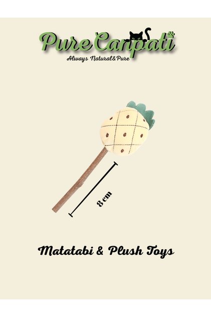 Matatabi Stick Plush Cat Toy – Natural Toy with Catnip