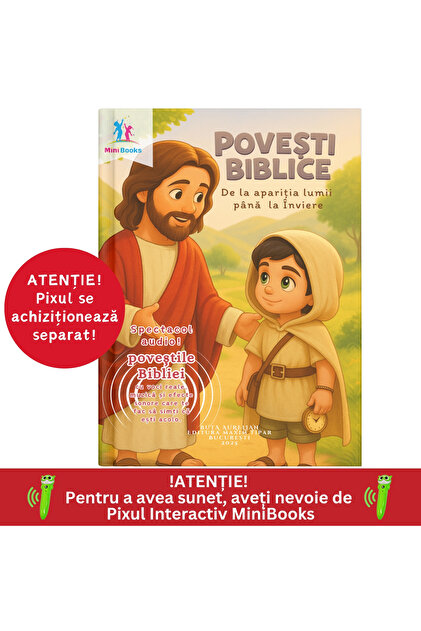 „Povești Biblice” cu sunete – Carte educativă cu voci și efecte sonore
