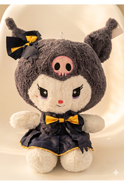 TIGOES Kuromi Plush Toy 25 cm Soft Textured Punk Style- Trendyol