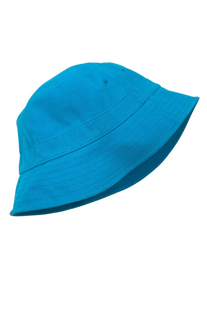 Sofist İstanbul Blue Cotton Bucket Hat Mavi Pamuk Yazlık Düz Renk