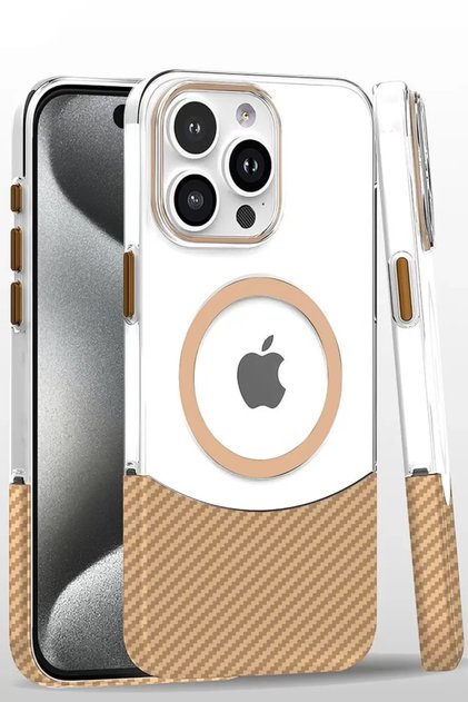 Joko Apple iPhone 16 Pro Carbon Puzzle Magsafe Cover - Desert