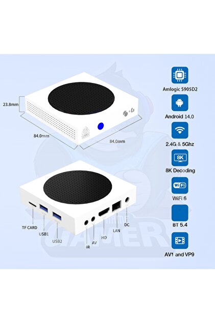 mwx teknoloji Yeni Nesil Android 14 Smart TV Box - 4/64 GB Yüksek
