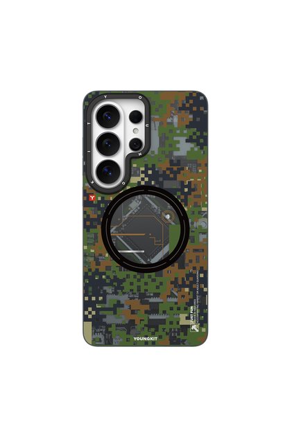 Galaxy S26 Ultra Case M-Safe Compatible Camouflage Sykell Series Cover Green