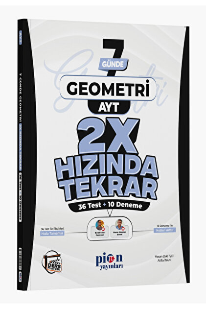 Ders Platosu Pion Yayınları AYT Geometri Ders Platosu 7 Günde 2X