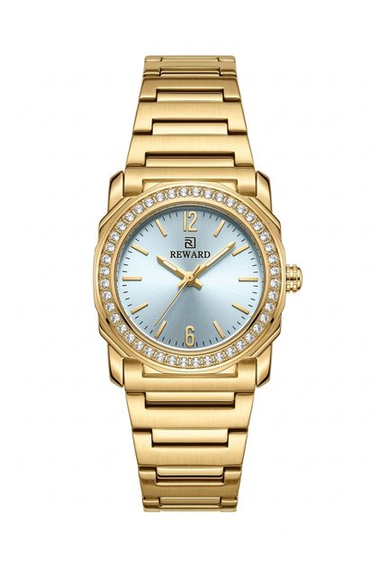Women's Gold Stone Dial Metal Cord Wristwatch 2 Years Warranty