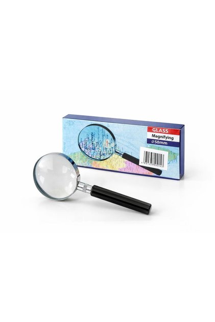 Glass Magnifier with Metal Frame and Handle 50 mm