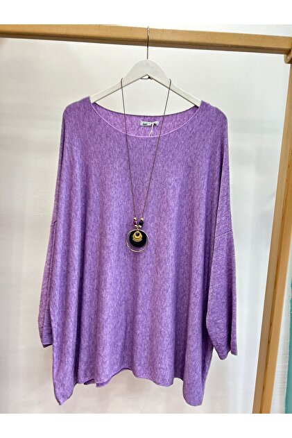 Kaşmir Dokulu Oversize Salaş Kazak