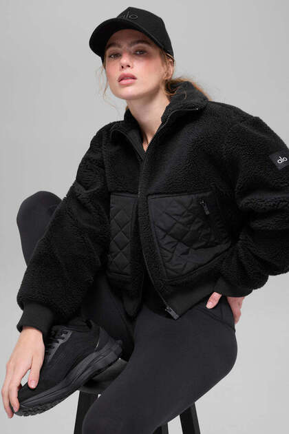 Alo Yoga Edge Lambskin Bomber Jacket- Trendyol
