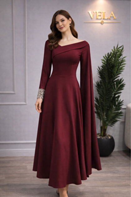 midi burgundy sequin dress Dusty Sage Cape Mermaid Sequin Floor length Silver Beaded Evening Dres   Ballbella