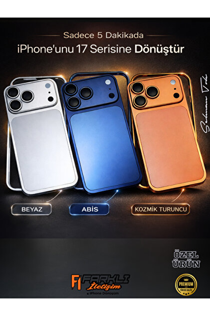 FARKLI İLETİŞİM İPHONE 15 PRO MAX İÇİN 17 PRO DÖNÜŞÜM SETİ %100