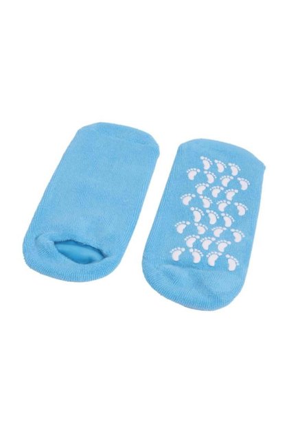 Spa System Gel Moisturizing Foot Socks - Blue
